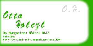 otto holczl business card